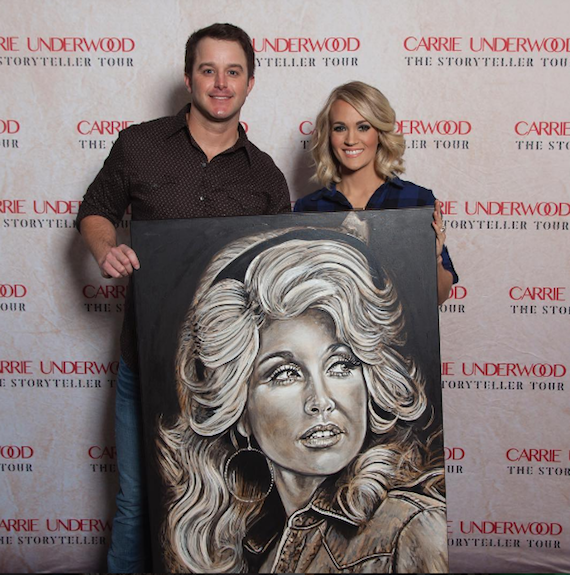 Easton Corbin and Carrie Underwood. Photo: Carrie Underwood/Instagram