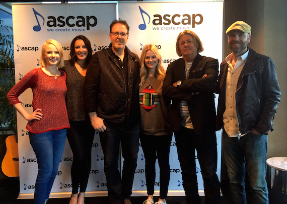 Pictured (L-R): Sarah Beth Gerlecz (DMG Nashville), Ciara Shortridge (DMG Nashville), Chris Lindsey, Beth Brinker (ASCAP), Patrick Clifford (DMG Nashville), Austen Adams (Dickinson Wright PLLC). 