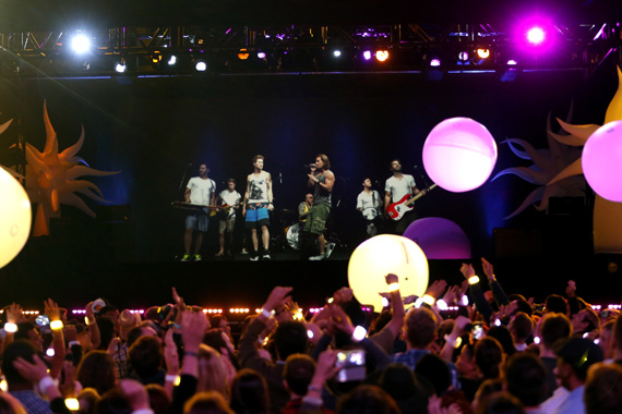 Florida Georgia Line hologram on Jimmy Kimmel Live! in 2014. Photo: ABC/Randy Holmes