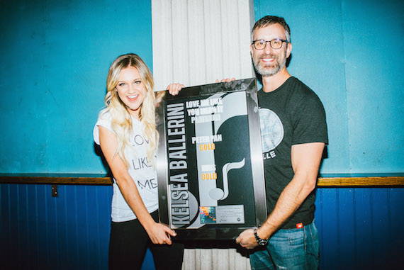 Kelsea Ballerini and NMPA's David Isrealite.