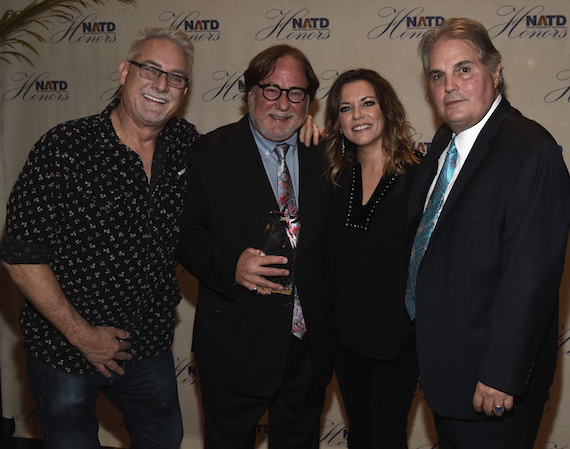 Pictured (L-R): John McBride, Honoree Rod Essig, Martina McBride and Charlie Brusco attend The 2016 NATD Honor at the Hermitage Hotel on November 9, 2016. Photo: Rick Diamond/Getty Images for NATD