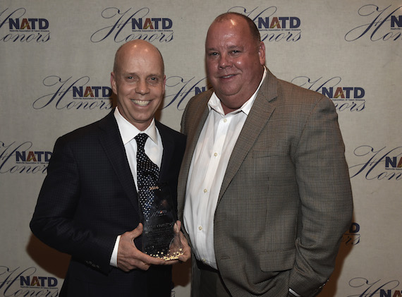 Honoree Scott Hamilton and Chaz Corzine attend the 2016 NATD Honors Gala. Photo: Rick Diamond/Getty Images for NATD