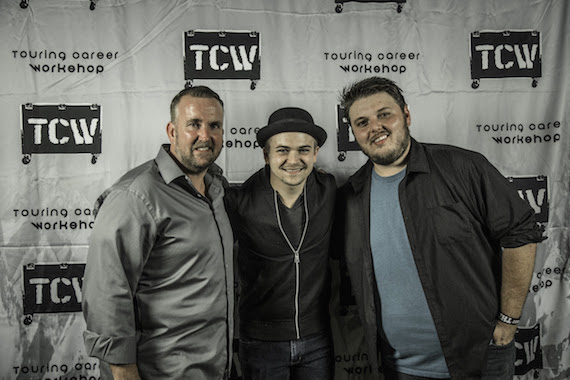 Pictured (L-R): TCW Executive Director Chris Lisle, Hunter Hayes, TCW Associate Director Erik Parker 