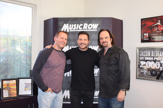 Ty Herndon with MusicRow's Troy Stephenson and Sherod Robertson