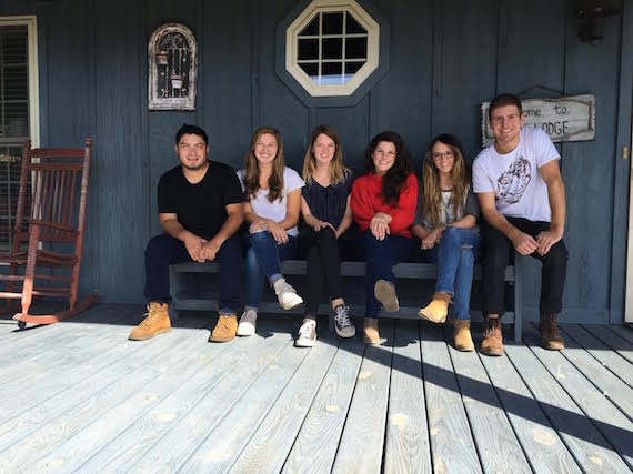 Pictured (L-R): Aby Gutierrez, Betsy Lane, Anna Vaus, Brittany Kennell, Emily Hackett, and Andrew Tufano