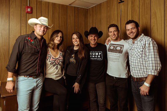 Pictured (L-R): Jordan Walker of Walker McGuire/Wheelhouse Records; MaryAnn Keen/BMI; Amelia Varni/Universal Music Publishing; Craig Campbell/Red Bow Records ; Andrew Cohen/Suit Music, YEP Exec. Director; Johnny McGuire of Walker McGuire/ Wheelhouse Records 