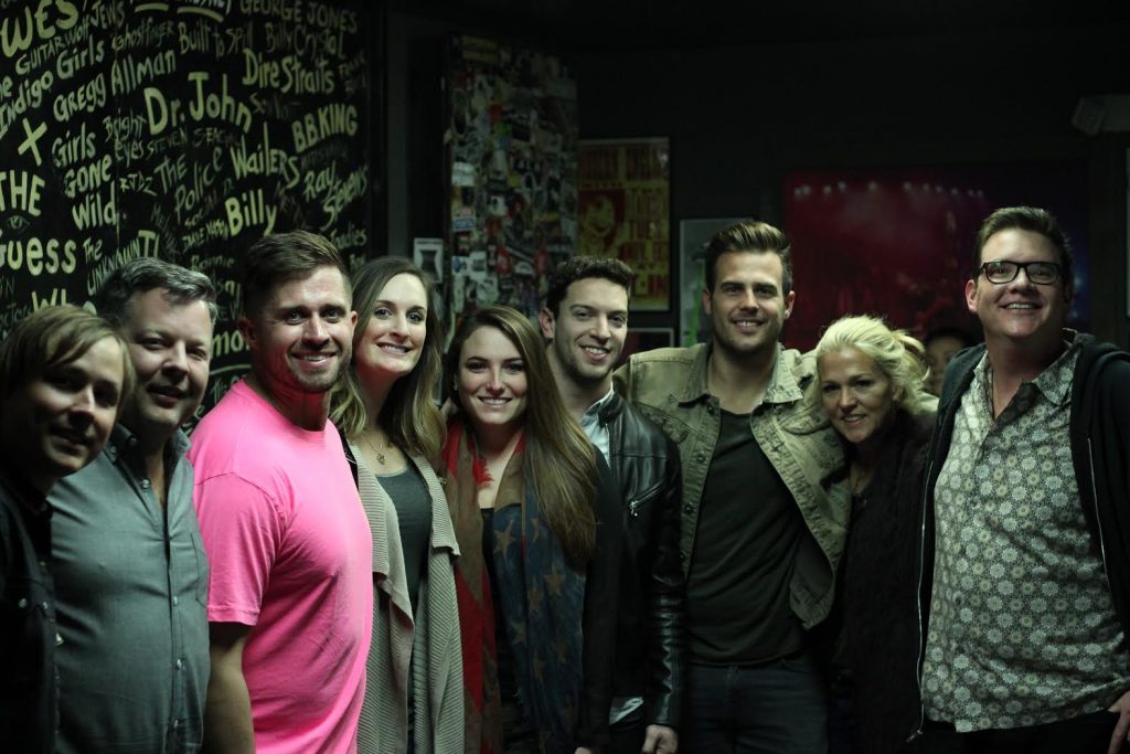 Pictured (L-R): Jason Mizelle, artist; Bradley Collins, BMI; Kevin Mac, artist, MaryAnn Keen, YEP/BMI; Amelia Varni, YEP/Universal Music Publishing; Andrew Cohen, YEP/Suit Music; Jackie Lee, Broken Bow recording artist; Leslie Roberts, BMI; Perry Howard, BMI. Photo: Patrick M. Aprea