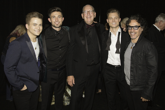 (L-R:) Hunter Hayes, Michael Ray, John Esposito (Chairman & CEO, WMN), Frankie Ballard, John Oates