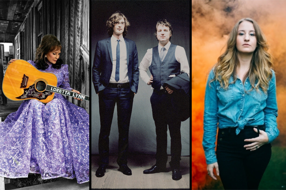 Pictured (L-R): Loretta Lynn, The Milk Carton Kids, Margo Price