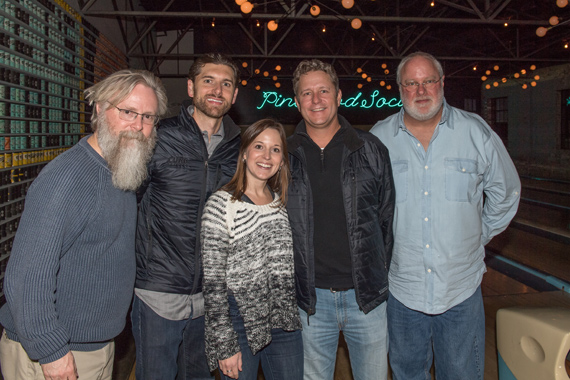 Pictured (L-R): David Macias, Thirty Tigers; Taylor Childress, Curb; Stephanie Alexa, ATO Records; Benson Curb, Curb; Scott Robinson, Dualtone Records