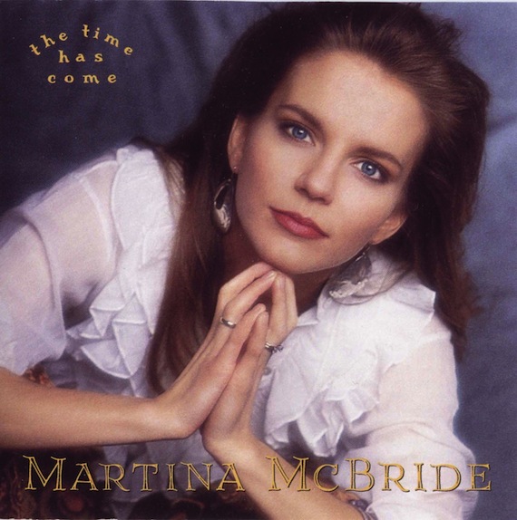 Martina McBride's debut album cover, The Time Has Come.